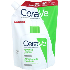 CeraVe - Crème Lavante Hydratante 236ml + Lait Hydratant 20ml | Crème Lavante Hydratante 24h Nettoyant Visage & Corps à l'Acide 