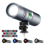 K&F CONCEPT Lampe Torche LED RGB 25W pour Photographie Créative | Batterie 9000mAh, 20 gobos, 4 couleurs, projecteur vidéo zooma