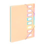 Viquel - Trieur Document A4 avec 8 Compartiments Rainbow Pastel Beige