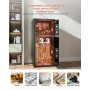VEVOR Coffre-Fort à Double Porte, 93,45 L Armoire Sécurisée Numérique Noir | Clavier Électronique et Clé, Fente de Dépôt, Systèm