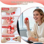 puiaxod Lot de 8 Jouets Magnétiques Balles Anti-Stress Texturées, Rose | Fidget Toy Sensoriel, Boules Silencieuses avec Revêteme