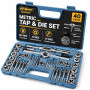 Hi-Spec - Coffret Tarauds et Filières 40 pièces M3-M12 Kit de Taraudage et Filetage