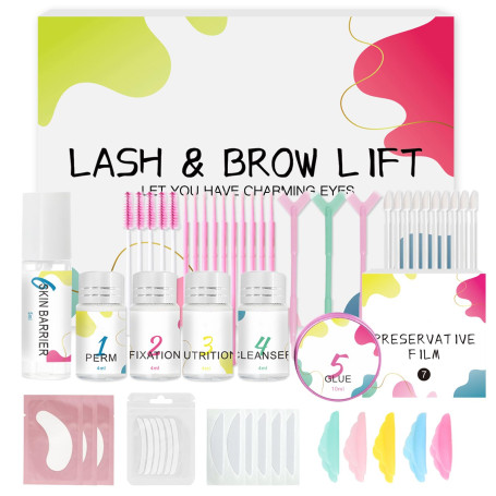 Kit Rehaussement de Cils, 2026 Rehaussement Cils, Professionnel Set Semi-Permanent de Cils à Friser Naturelles Lash Lift Kit, 6-