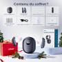 Villear Dispositif d’Écoute Personnel pour Personnes Âgées, 16 Canaux Numériques, Son Clair et Précis, Rechargeable USB-C, Jusqu