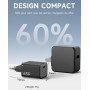 Chargeur USB C 65W, Charge Rapide PD3.0 PPS GaN II | avec Câble Tressé 2M, Compatible pour MacBook Pro/Air, pour Galaxy S26/S25/