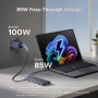 UGREEN Revodok Pro 3121 Hub USB C 12 en 1 Docking Station Triple Affichage | Double HDMI 4K60Hz, 1 DisplayPort 4K120Hz, 10Gbps, 