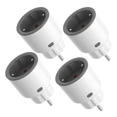 SONOFF S60ZBTPF Prise Intelligente Zigbee à relais, Blanc/Gris, Contrôle à Distance, Suivi Énergétique, Programmation, Protectio