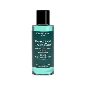 Dissolvant Manucurist Vernis à Ongles Green Flash & Vernis à Ongles Green | Dissolvant Doux Remover Vernis Semi Permanent sans A