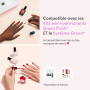 Dissolvant Manucurist Vernis à Ongles Green Flash & Vernis à Ongles Green | Dissolvant Doux Remover Vernis Semi Permanent sans A