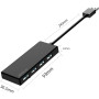 ANYPLUS Hub USB, Adaptateur 4 Ports Multiprise USB 3.0, 5 Gbps, Répartiteur USB pour Bureau, Ordinateur Portable, Xbox, Clé USB,