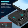 Yohii Coque pour Xiaomi Redmi Note 17 5G / 4G, Noir | 2 Verres Trempés [ Glissière Cache Webcam ] con Support Métal Annulaire à 