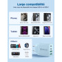 Aioneus Chargeur USB C, 40W 4 Port Prise USBC Chargeur Rapide iPhone, 3.1A PD+QC Type C Adaptateur Multi Secteur Chargeur pour i