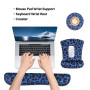 MOSISO Repose Poignet Souris Clavier, Tapis Grain Léopard Ergonomique avec Base Antidérapante, Non Glissante Maison/Bureau, Rédu