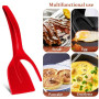 3 Pièces Pinces Spatule pour Œuf au Plat, PP Léger Compact | Antiadhésif, Facile à Nettoyer, Usage la Cuisine et Restaurant, For