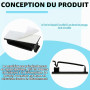 50 Clips Auto-adhésifs pour Câbles, Organiseur de Câbles en Plastique, Gestion des Câbles pour TV, PC, Ordinateur Portable, Câbl