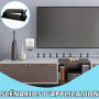 50 Clips Auto-adhésifs pour Câbles, Organiseur de Câbles en Plastique, Gestion des Câbles pour TV, PC, Ordinateur Portable, Câbl