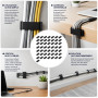 50 Pièces De Câble Adhésifs Pour Gestion De Fils,Cable Management Bureau,Organiseur Câbles Alimentation,Réseau,Fixation Sécurisé