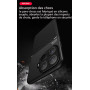 COMAKU Coque pour Xiaomi 15T Pro Ultra-Mince PU +TPU Silicone Texture Antidérapante et Antichoc Housse Coque -Rouge