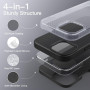 JETech Coque Silicone pour iPhone 15, Noir | Toucher Soyeux, Étui Housse Protection Antichoc, Résistant aux Rayures, Doublure en