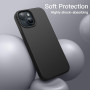 JETech Coque Silicone pour iPhone 15, Noir | Toucher Soyeux, Étui Housse Protection Antichoc, Résistant aux Rayures, Doublure en