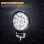 RIGIDON 4x rond phare de travail led, 3,2 pouces mini 42W 12V 24V lampe | étanche, 6000K blanc, projecteurs lumière, feux de tra