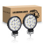 RIGIDON 2x Mini Phare de Travail Led, 3.2 Pouces 42W Spot Led 4x4 Ronde | 12V 24V, 6000K Blanc, étanche, Spot Feu antibrouillard