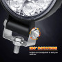 RIGIDON 2x Mini Phare de Travail Led, 3.2 Pouces 42W Spot Led 4x4 Ronde | 12V 24V, 6000K Blanc, étanche, Spot Feu antibrouillard