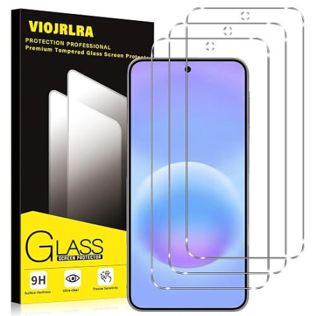 Viojrlra Lot de 3 Verre Trempé Pour Samsung Galaxy A57, Film Protection écran, Dureté 9H Glass, Ultra Résistant Vitre Protecteur
