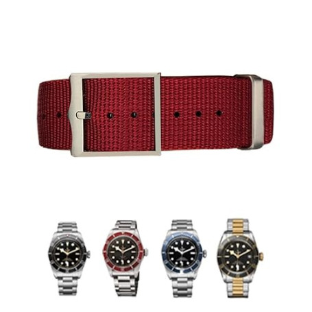 Bracelet en Nylon tissé de 19 mm 20 mm, pour Bracelet Tudor Black Bay, Remplacement de Bracelet de Collection IWC Omega en Tissu