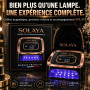 SOLAYA LumiCore™ Lampe UV Ongles Gel, Sans Fil & Secteur, Sèche-Ongles Rapide pour Vernis Semi-Permanent, 4 Minuteries, Capteur 