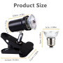 PewinGo Lampe Chauffante Tortue, Lampe Reptiles et Amphibiens avec 1 Ampoule Halogènes UVA UVB de 50W, pour Tortue, Caméléon etc