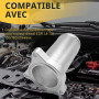 Hugwish Kit Suppression Vanne Egr 1.9 Tdi 130/160 CV Diesel | Tuyau De Rechange Pour Valve Egr, Kit Valve Replacement Pipe Alumi