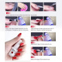 Vishine Vernis Gels Semi-Permanents, Lot de 4 Couleurs Pailleté Or Argent Rouge Noir Collection Nail Art Vernis à Ongles UV LED