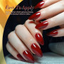 BORN PRETTY Vernis Gel Semi Permanent Transparent 6 Couleurs 7ml | Nuances automne hiver ambre cristal translucide rouge brun or