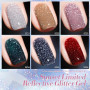 Born Pretty Vernis Semi Permanent Pailleté, 6 Couleurs Or Rouge Argent Brillant Réfléchissant Gel Nail Polish Soak Off U V/LED S