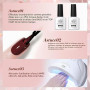 Born Pretty Vernis Semi Permanent Rouge Bourgogne Scintillant UV LED 6x7ml | Couleur vin rouge profond, effet pailleté, manucure