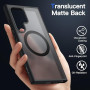 JETech Coque Magnétique pour Samsung Galaxy S24 Ultra, Noir | Compatible avec MagSafe, Dos Translucide Mat, Étui Housse Protecti