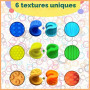 Echehi Balles Sensorielles Texturées, Lot de 3 Balles Anti Stress pour Adultes et Enfants, Fidget Toys pour Anxiété, TDAH, Autis