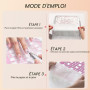 100 Feuilles Filtre à Poussière pour Aspirateur Ongle | CHRISTINE SHELLY Filtre Jetable pour la Majorité des Aspirateurs de Pous