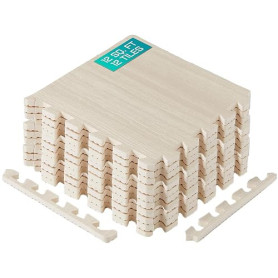 Yes4All Tapis de Sol Interlocking en EVA, Dalles Puzzle en Mousse avec Bordures, Protection de Sol pour Meubles, Maison, Salon e