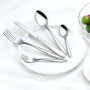 Gymdin Couverts de Table, Service de Table 6 Personnes, Couvert en acier inoxydable avec couteau à steak, Set de couverts et mod