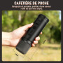 ICARE Machine a Cafe Portable, avec Sac de Rangement, Support et Cuillère | 2 en 1 compatible capsules et café moulu, à chauffag