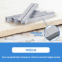 meite Agrafes 140/12 mm, Galvanisées Agrafes Type G T50-1 512 pièces, Couronne 10,5 mm, Heavy Duty Agrafes pour Agrafeuse G 140,