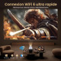 Vidéoprojecteur Intelligent Google TV Compatible 4K,Hi-FI Audio, Auto Focus | X7PRO Natif 1080P FHD Smart Portable Vidéo Project