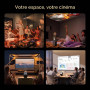 Vidéoprojecteur Intelligent Google TV Compatible 4K,Hi-FI Audio, Auto Focus | X7PRO Natif 1080P FHD Smart Portable Vidéo Project