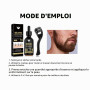 Spray Pousse Barbe Coffret Soin de La Barbe, Kit Croissance Barbe, Beard Oil Growth, Barbe Dermaroller, Kit Sérum Huile Barbe De