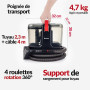 LEHMANN SteamWash 1800 - Nettoyeur Vapeur 4 en 1 & Aspirateur Injecteur Extracteur, Nettoyeur à Main Portable Canapé, Tapis, Voi