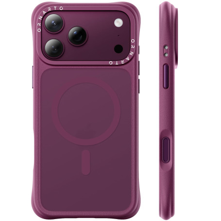 ORNARTO Coque pour iPhone 18 Pro Max (6,9") (Bordeaux) | Compatible avec MagSafe, Haute Protection Anti-Choc Militaire, Design à