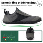 SAGUARO Unisex Barefoot Shoes Chaussures Minimalistes Knit Sneaker Pieds Nus Respirantes Antidérapant
