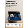 Amazon Echo Show 8 (nouvelle génération) : écran HD 8,7" aux couleurs éclatantes et son spatial (graphite), avec accès anticipé
